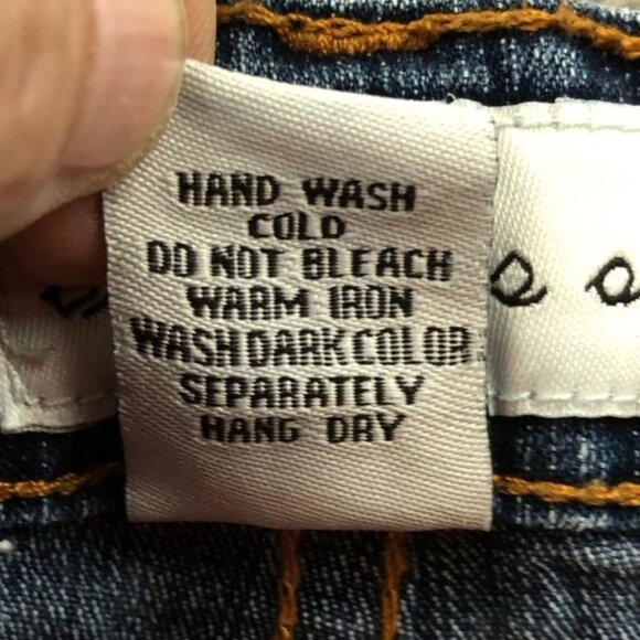 RY Diverso Womens Jeans Size 10 Straight Classic Denim Embroidered Butterfly - Picture 9 of 14